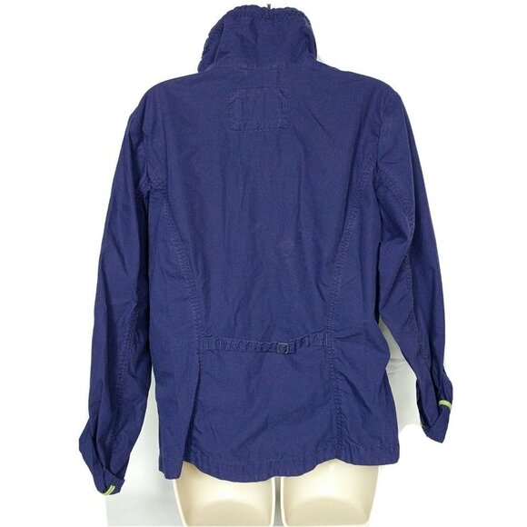 Eddie Bauer Utility Jacket Purple Zip Up Medium - Picture 2 of 4